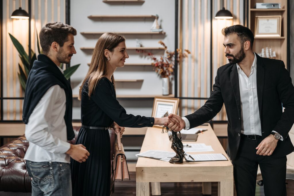 Wedding venue contract terms discussed during a venue consultation before booking